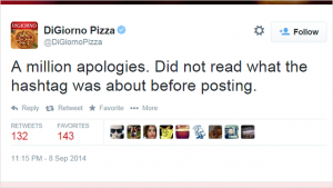 Apology Form Digiorno Pizza